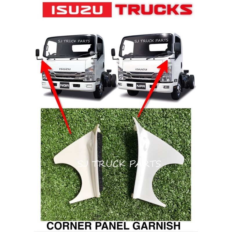 CORNER PANEL GARNISH ISUZU NPR PRO NKR NQR ฝาครอบด้านข้างไฟหน้า