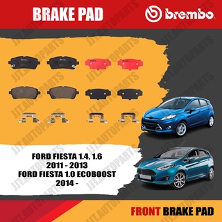 Brembo ผ้าเบรคหน้า FORD FIESTA 1.4, 1.6 2011-2013, 1.0 ECOBOOST 2014 ฟอร์ด เฟียสต้า ปี 2011-2013, ปี 2014-