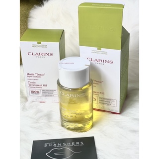 📢ป้ายคิงส์พาวเว่อร์ 💋Clarins Tonic Body Treatment Oil  ขนาด 100 ml