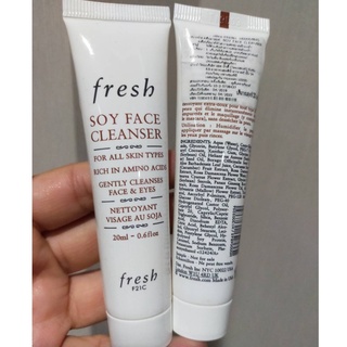 20 mL. FRESH Soy Face Cleanser โฟมล้างหน้า สูตรอ่อนโยน ช่วยล้างทำความสะอาดใบหน้าได้อย่างหมดจด พร้อมช่วยถนอมผิว