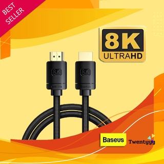 พร้อมส่ง ถูก/แท้ Baseus สายถัก HDMI2.1 รองรับ 8k 8K/60Hz 4K/120hz 48Gbps For Xbox PS4 PS5 TV สาย HDMI