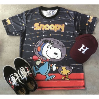 เสื้อ &amp; เดรส ผ้าดาวกระจายลาย snoopy