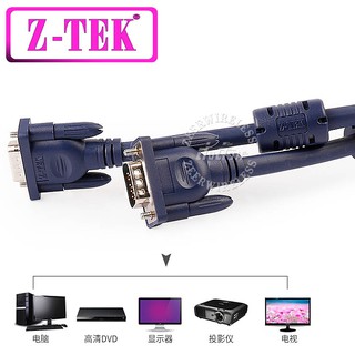 Z-tek Cable VGA 3+6 HDB15 M/M 1080P 1.5m-3m