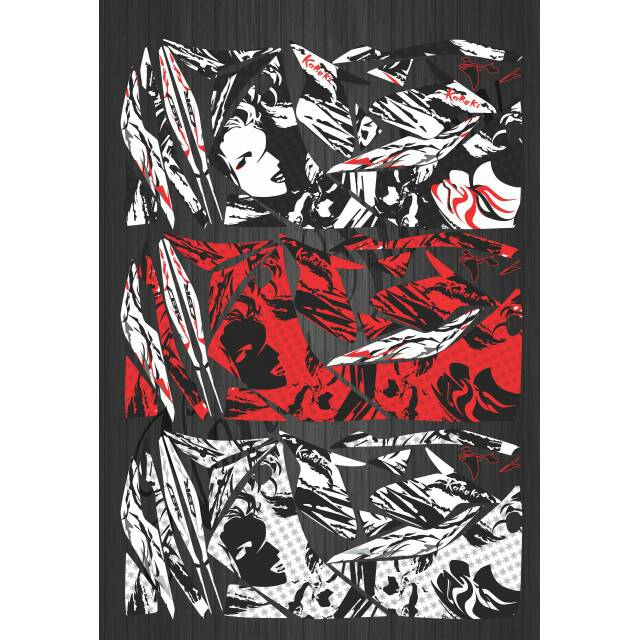 CBR150R OLD KABUKI DECAL STRIPING สติ๊กเกอร์