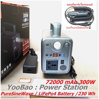 Yoobao Power station รุ่น EN300WLPD ส่งจากไทย ความจุแบต 72000 mAh LifePo4  Batt. Power Box