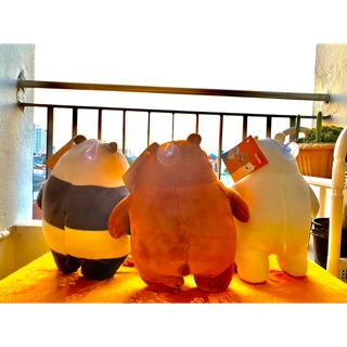 ตุ๊กตาติดกระจกหมี We Bare Bears 8”