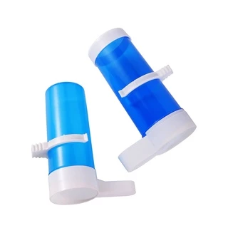 สัตว์เลี้ยงนกเครื่องดื่มอัตโนมัติ Feeder Blue Bird Feeder Bird Cage Parrot Feeding เครื่องมืออัตโนมัติ Feeder ชามและเครื่องดื่ม