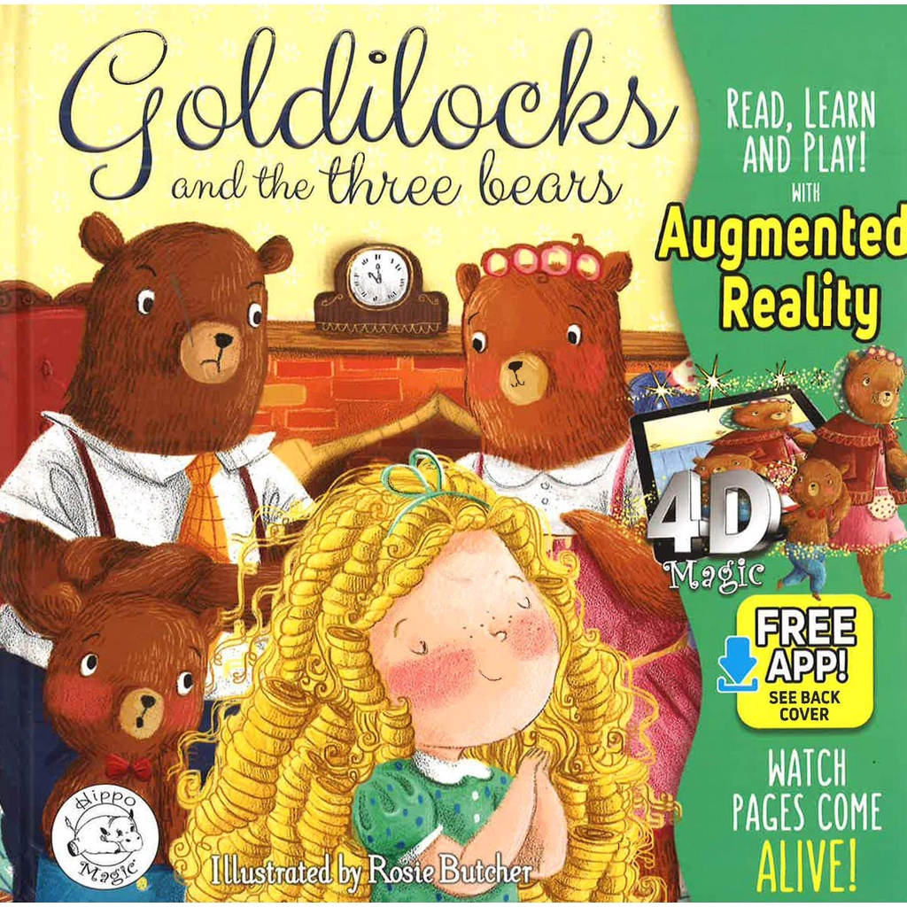 BBW หนังสือเด็ก Little Hippo: Goldilocks And The Three Bears ISBN: 9781949679502
