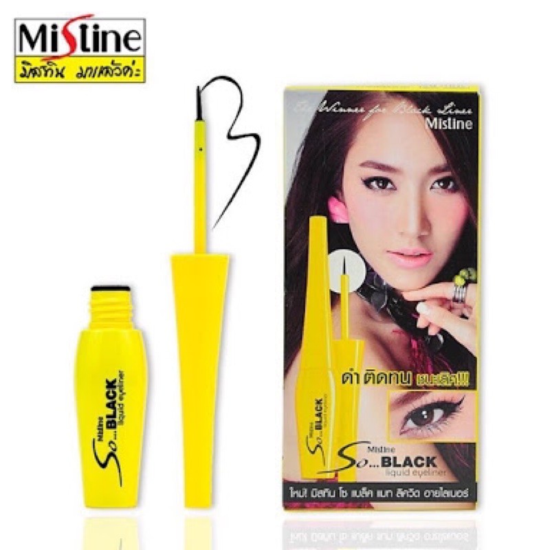 มิสทิน โซ แบล็ค ลิควิด อายไลเนอร์ Mistine So Black Liquid Eyeliner