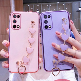 เคสโทรศัพท์มือถือ ลายหัวใจ 6D พร้อมสายคล้องมือ สําหรับ SAMSUNG A51 A71 A70 A10 A20 A30 A50 A10S A20S A30S A50S A6 PLUS A7 A8 2018 2