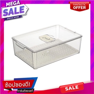 กล่องจัดเก็บในตู้เย็น KECH COOL 22x34 ซม.ไซซ์ M ตะกร้าใส่ของในครัว FRIDGE STORAGE BOX KECH COOL 22X34CM M