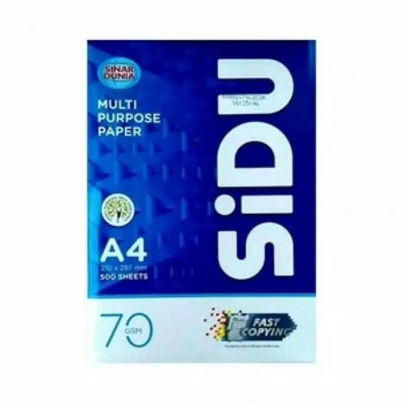 A4 HVS Paper 70gr/ 80gr/ F4 70gr/80gr SIDU ขายปลีก