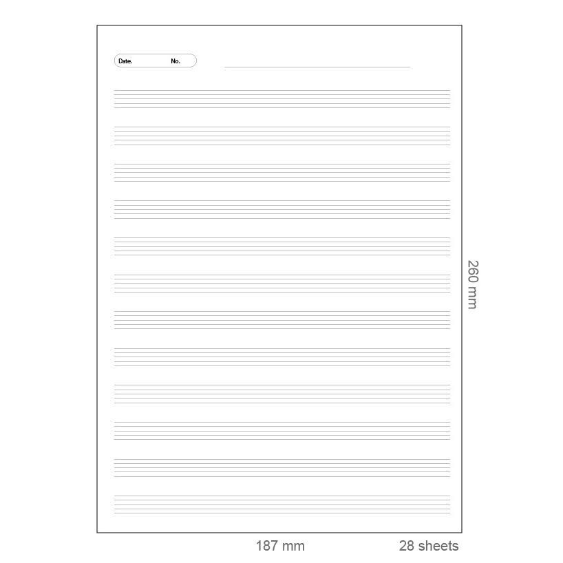 OST สมุดสันกาว มายมิวสิค มายสตอรี่ ขนาด B5 (187x260mm) 30 แผ่น