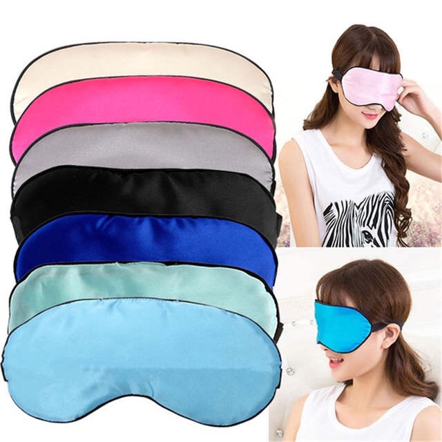 ผ้าปิดตา ไหมมัลเบอรี่ นุ่มลื่น เย็นสบาย ระบายอากาศ Silk Sleeping Mask ที่ปิดตานอน