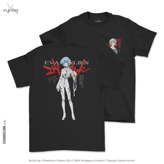 T-shirt  เสื้อยืด พิมพ์ลายอนิเมะ Evangelion Ayanami Rei สําหรับผู้ชาย | 001 - เสื้อเชิ้ตภาพยนตร์มังงะS-5XL