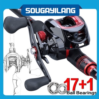 Sougayilang ประมงรีล baitcasting Reel ซ้าย / ขวากับ 7.1 Ratio 1 เกียร์ 17 + 1 ลูกปืน