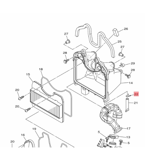 90467110A3 คลิ๊บ รัดท่อระบายอากาศ Fino ทุกรุ่น Finn YZF-R3 Qbix Grand Filano Aerox Fazzio gt-125 แท้ 90467-110A3 -11825 - รูปที่ 2