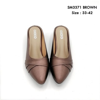 5okshop รองเท้าแฟชั่น หน้าสวม หัวแหลม รองเท้าไซส์ใหญ่ รุ่น sm3371