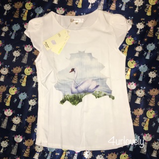 เสื้อลายหงส์พร้อมกระโปรง