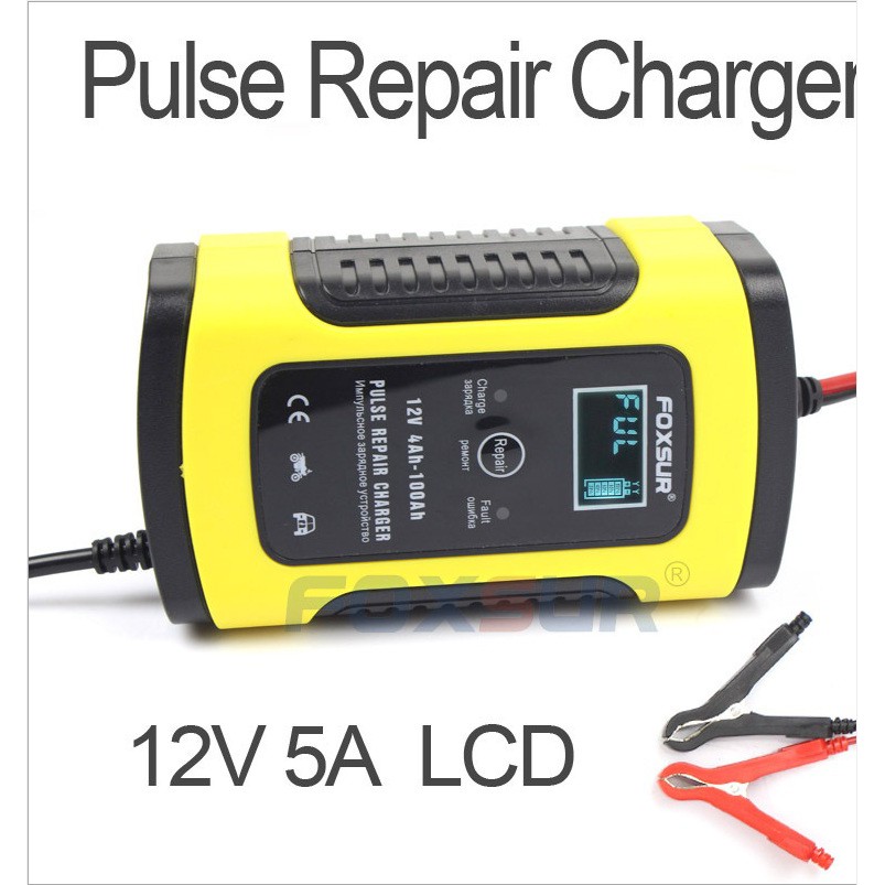 เครื่องชาร์จแบตเตอรี่12โวล์ท5แอมป์ FOXSUR FBC1205D