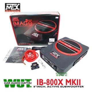 MTX ACTIVE SUBWOOFER เครื่องเสียงรถยนต์ ตู้ลำโพงซับเบส SUBBOX เบสบ็อก ซับบ็อก 8นิ้ว  MTX รุ่น IB 800X MK2