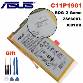 ASUS C11P1901แบตเตอรี่เดิมสำหรับZS660KL I001DBแบตเตอรี่สำหรับASUS ROG 2เกมโทรศัพท์6000MAh + เครื่องมือฟรี