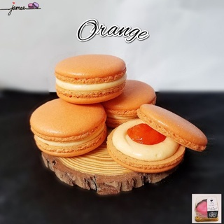 Macarons orange🍊*ไม่มีขั้นต่ำ อัลมอนด์นำเข้า มาการองส้มHomemade