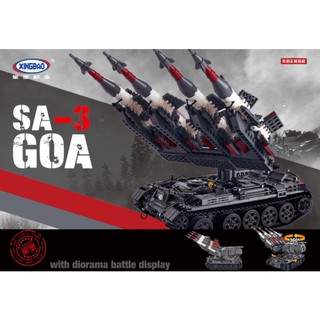 ตัวต่อ บล๊อคเลโก้ ยี่ห้อXIANGBAO 06004 SA-3 GOA with Diorama Battle Display