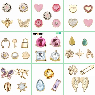 metal jibbitz crocs charms  ตัวติดรองเท้า crocs เกี่ยวกับโลหะ จี้โลหะ รูปดอกไม้ สําหรับตกแต่งรองเท้า DIY