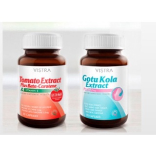 ผิวสวยใสไร้สิว Gotu Kola Extract Plus Zinc (30 เม็ด) + Tomato Extract (30 เม็ด) 06552+06043