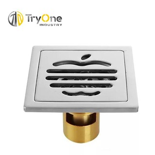 TryOne ตะแกรงกันกลิ่น สแตนเลส304 ลิ้น เป็นทองเหลือง FLOOR DRAIN FD-0023ATS