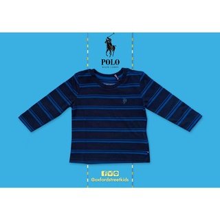 ✅ [9M] Polo Ralph Lauren Long Sleeve T-Shirt เสื้อโปโลแขนยาว สีน้ำเงิน