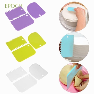 Epoch Diy อุปกรณ์ไม้พายพลาสติกสําหรับใช้ในการตกแต่งเค้กเบเกอรี่ 3 ชิ้น / ชุด