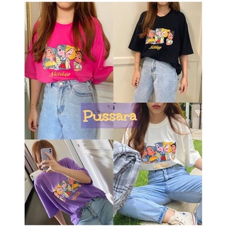 พร้อมส่ง เสื้อยืด รวมเจ้าหญิง 5 ทรง oversize