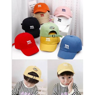 [พร้อมส่ง]หมวก cap เด็ก หมวกเด็ก M&amp;amp;M  M and M