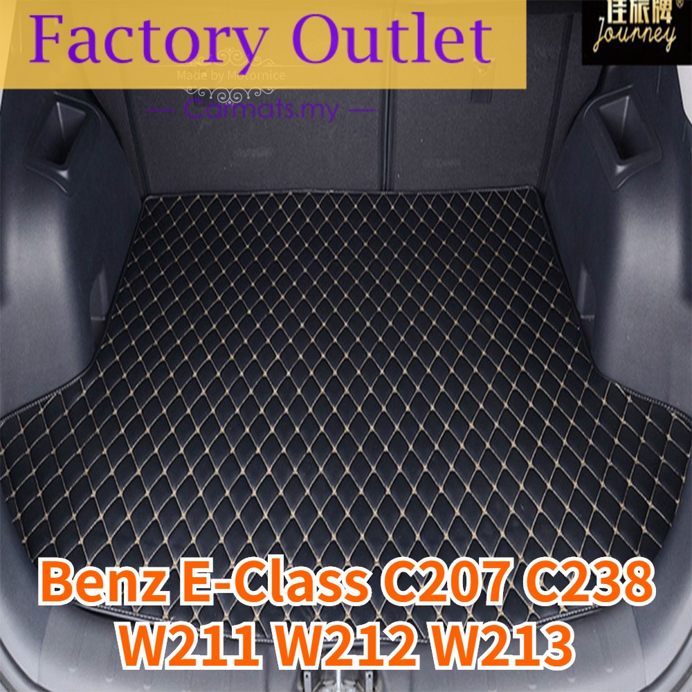 [คลังสินค้าพร้อม] สําหรับ Benz E-Class C207 C238 W211 W212 W213 เสื่อท้ายรถ Antiskid Car Cargo Mats หนัง PU
