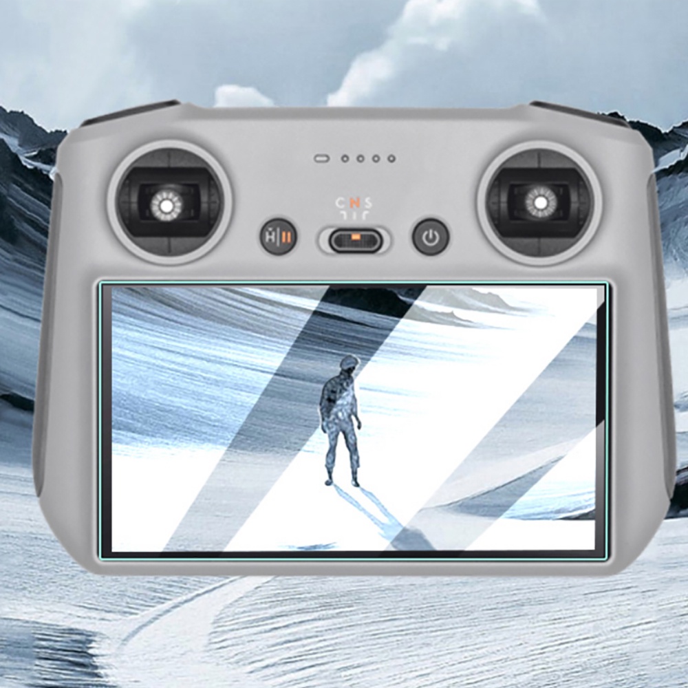 2pcs ฟิล์มนิรภัยสําหรับ DJI Flip/ Air3S/Mini 4 Pro/Air3 RC2 /Mini3 Pro RC2 พร้อมหน้าจอรีโมทคอนโทรล HD กระจกนิรภัยป้องกันฟิล์มสําหรับ Mini 3 Pro อุปกรณ์เสริม