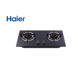 เตาแก๊สแบบฝังหน้ากระจก 2 หัวเตา Haier รุ่น HGH732K-B2 สีดำ