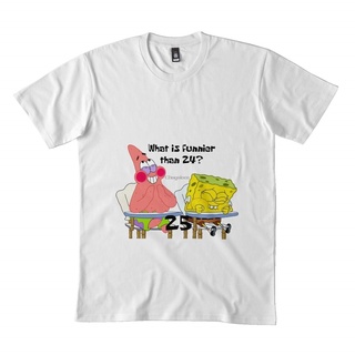 [100% Cotton] เสื้อยืด พิมพ์ลาย What is Funnier Than 24 25 Classic DMN411 สีดํา