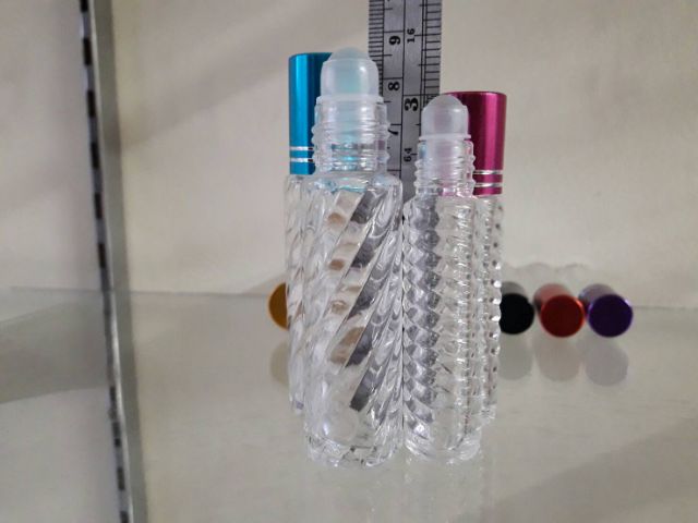 ขวดลูกกลิ้งลายเกลียว 10 ml 1 กล่อง 12 ขวด