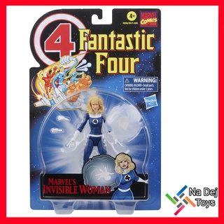 Marvel Legends Retro Fantastic Four Invisible Woman 6" Figure มาร์เวล เลเจนด์ส เรโทร แฟนทาสติค โฟร์ อินวิซิเบิล วูแมน