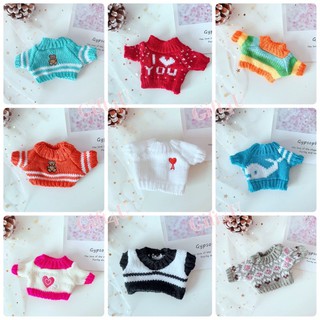 พร้อมส่ง เสื้อตุ๊กตา 20cm เสื้อไหมพรม   (007/64)