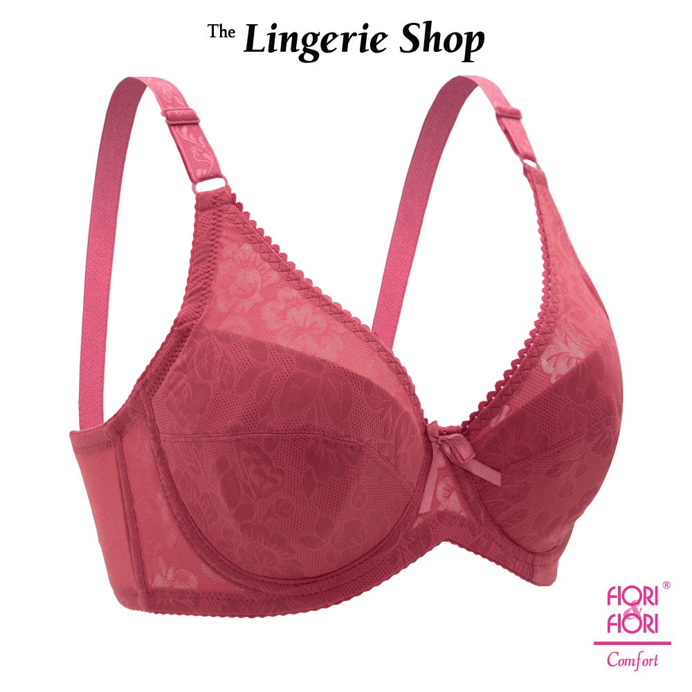 Fiori & Fiori Paisley Floral Mesh Wired Full Cup Bra C-Cup 10-11020