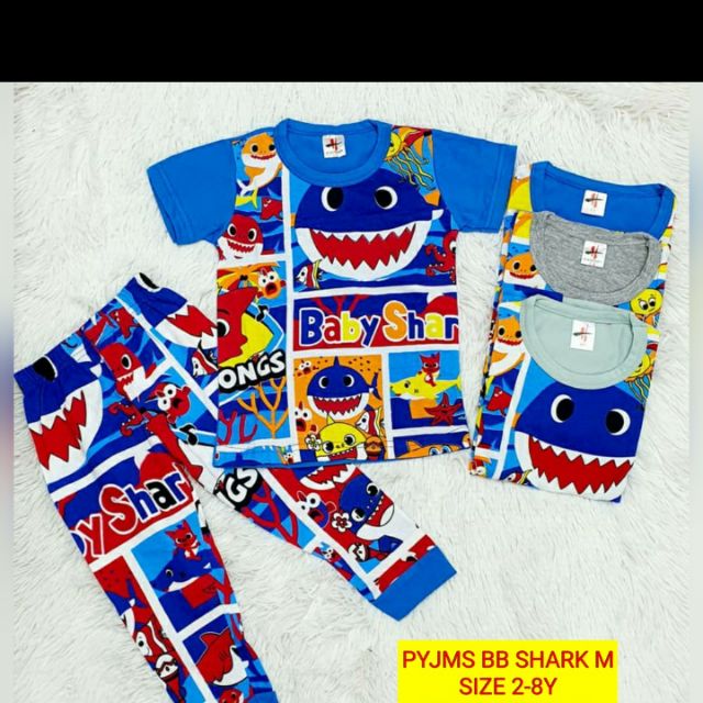 ชุดนอน budak baby shark