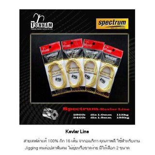 เคฟล่า ผูก เบ็ดจิ๊ก / Kevlar Assist line for jigging Spectrum