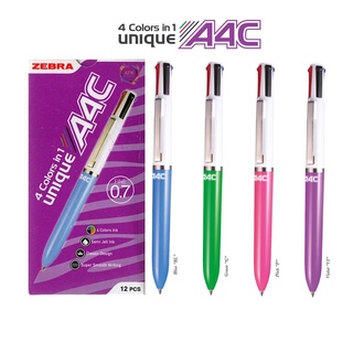 Zebra A4C ปากกาหมึก 4 สี 0.7 มม. อเนกประสงค์ 4 สี
