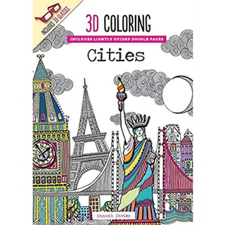 3D Coloring Cities (3d Coloring) (CLR CSM) หนังสือภาษาอังกฤษมือ1(New) ส่งจากไทย