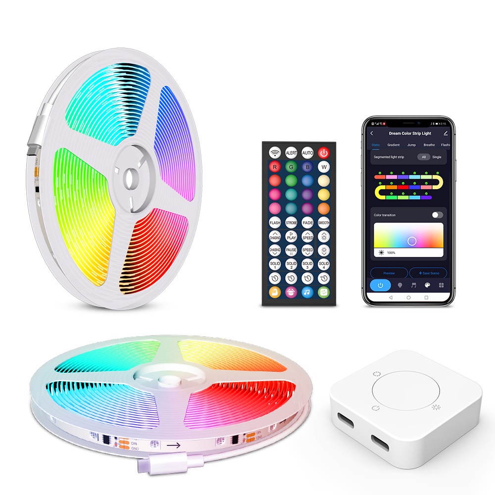 🌈*รุ่น 10 เมตร* ไฟวิ่ง ไฟรุ้ง ถูกและสว่างมาก Tuya Wifi ARGB Rainbow | ไฟเส้นแต่งห้องอัจฉริยะ เล่นตามเพลงได้ ส่งไวมาก - รูปที่ 4