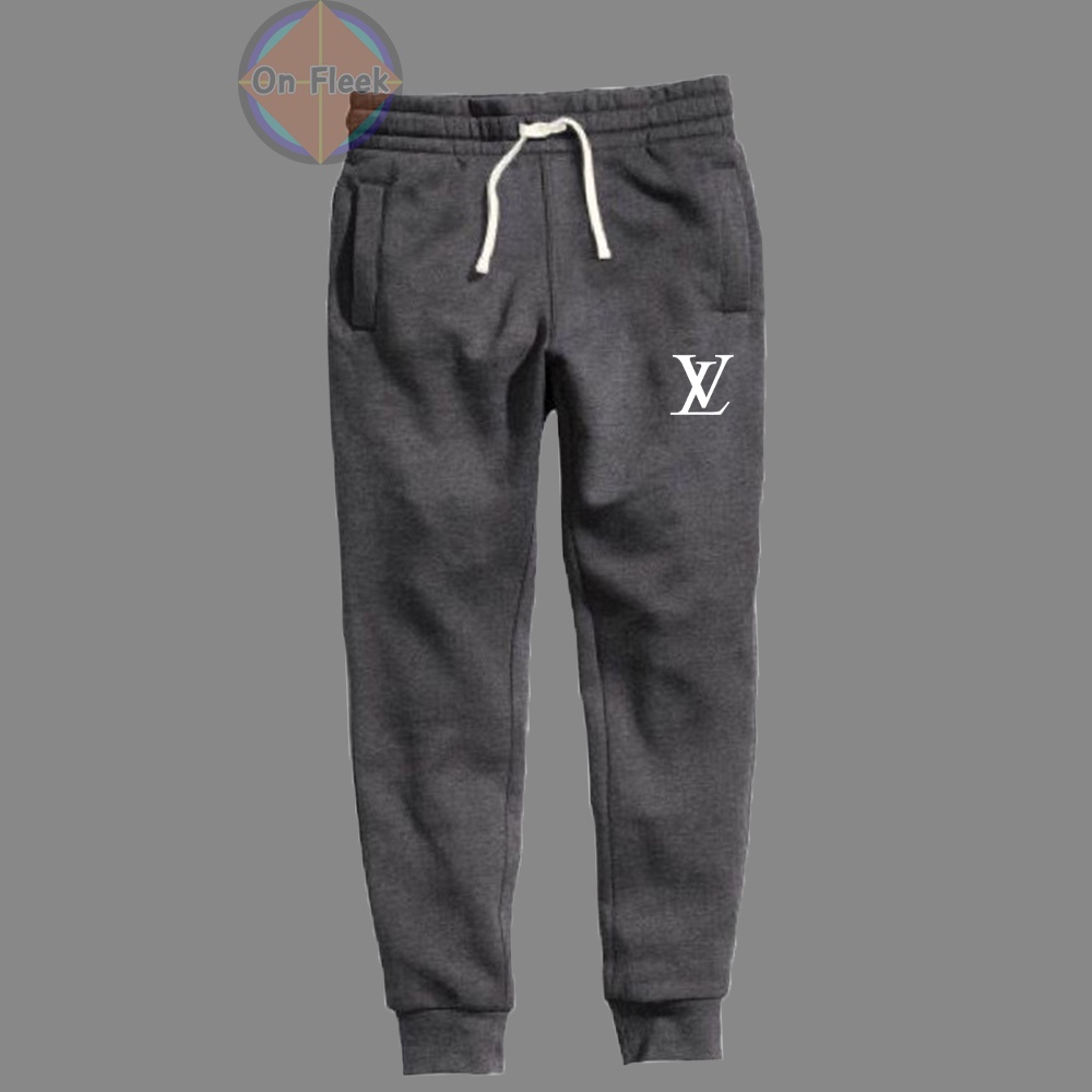 กางเกงขายาว Louis Vuitton หลุยส์วิตตอง ผ้าสำลี กันหนาว หนานุ่มใส่สบาย กางเกงบิ๊กไบค์ Biker กางเกงกีฬา วิ่ง