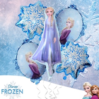 เอลซ่า ลูกโป่งเอลซ่า  Frozen Elsa Princess Aisha 5 ชิ้น /